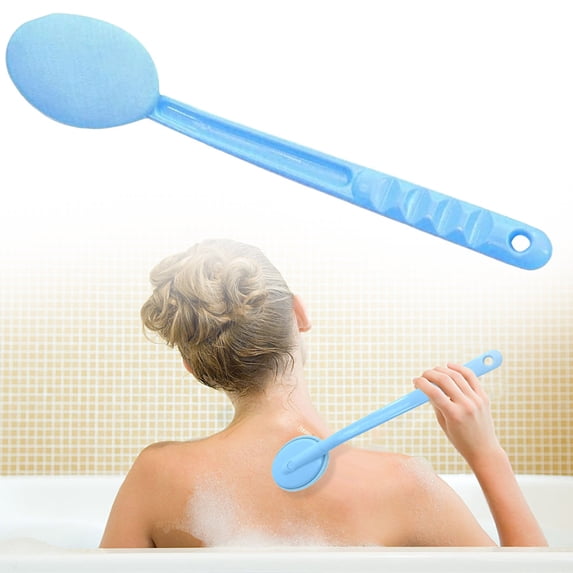 1 Pack Easy Lotion Applicator,Back Rubs Massager Bath Brush,Extra Long Handle,Easily Self Apply Lotions,Back Moisturizer Sunscreen Applicator,Back Lotion Applicator Tool,Blue,14.5 Inch(1 Brush)
