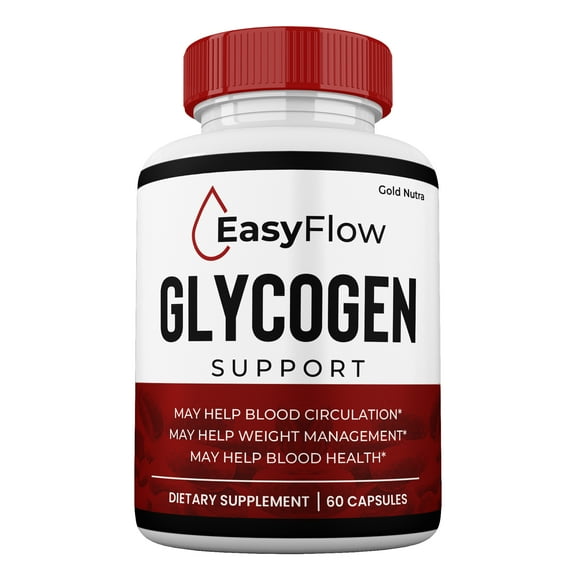 (1 Pack) EasyFlow Glycogen Support Capsules, Maximum Strength Formula, Pills Blood Support, EasyFlow Glycogen Supplement