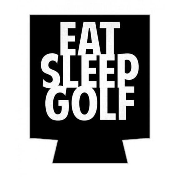 1 Pack - Eat Sleep Golf Drink Cooler Sleeve