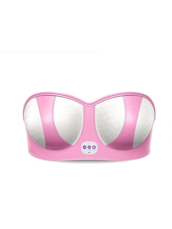 (1 Pack)Electric Bust Massager, Breast Massager Bra, USB Wireless Electric Massagers for Shaping Beautiful Chest Anti Sagging