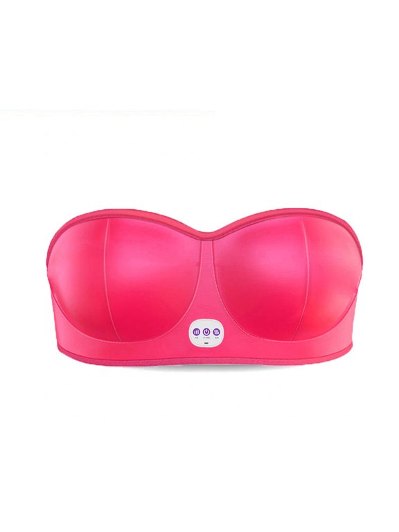 (1 Pack)Electric Bust Massager, Breast Massager Bra, USB Wireless Electric Massagers for Shaping Beautiful Chest Anti Sagging