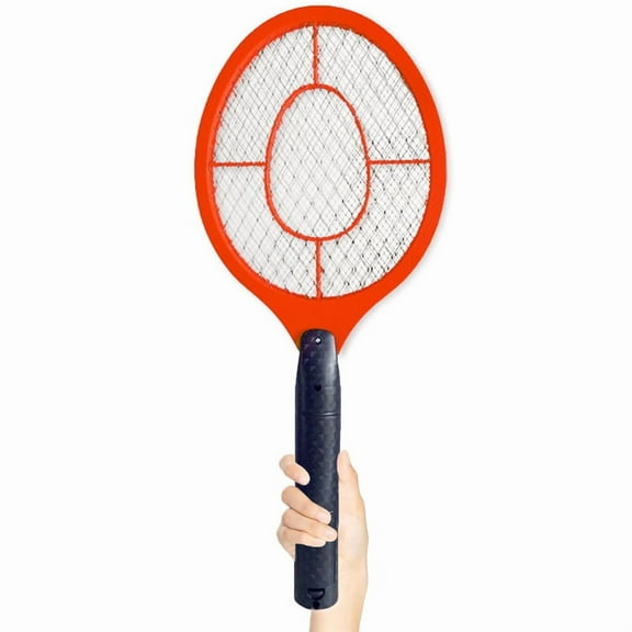 1 Pack Electric Fly Swatter Handheld Bug Zapper Racket for Camping - Powerfull Zapper Racket for Flies/Bug & Mosquito - Portable Fly Zapper Battery Operated (2 AA Batteries not Included)