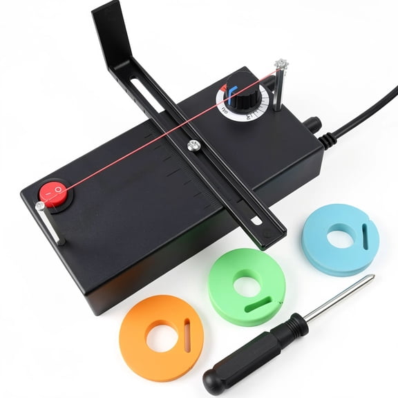 1 Pack Electric Heat Cutting Ribbon Cutter, Adjustable Temperature Thermal Rope Cutter with Fan, Portable Cutting Tool for Ribbon Braid Nylon Band Rope