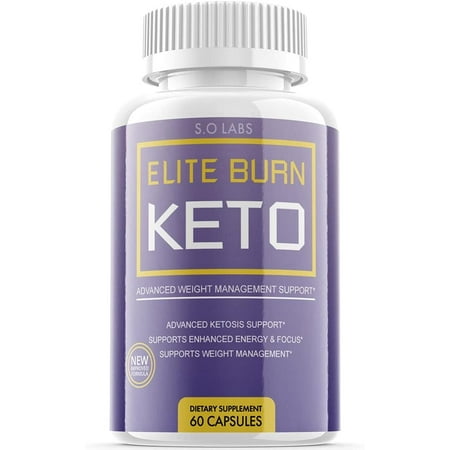 (1 Pack ) Elite Burn Keto - Supplement for Weight Loss - Energy & Focus Boosting - Appetite Control & Suppressants - 60 Capsules