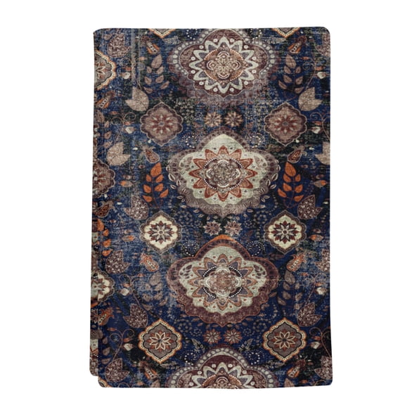 1 Pack Ethnic Tribal Kitchen Towels Turkish Retro Flower Abstract Geometric Decorative Dish Towel Sets Absorbent Quick Dry Hand Cloths Tea Towels for Cooking Baking Farmhouse Gifts 18x28in