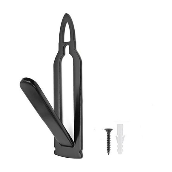 1 Pack European Style Mount Skull Hanger Deer Skull Hangers Euro Wall Mount Bracket Hook Complete with Simple Easy Installation Kits for Indoor Outdoor Small Game Animals Mule (Black)