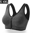 thumbnail image 1 of Front zipper sports bra professional shockproof breathable no steel ring running vest yoga sports underwear women, 1 of 6