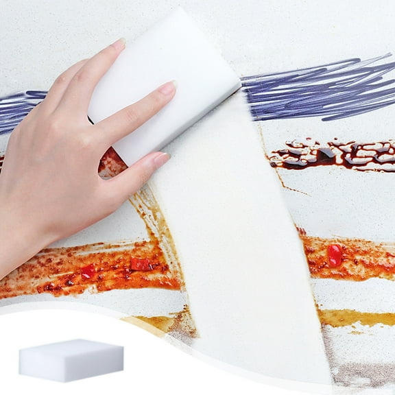 1 Pack Extra Thick Magic Sponge, 2.7x3.9x1.1inch Nanoscale Sponge, Multi-Functional Melamine Foam Cleaner, Easily Remove Stains, Suitable for Kitchen, Bathroom, Furniture, Leather, Car(A)