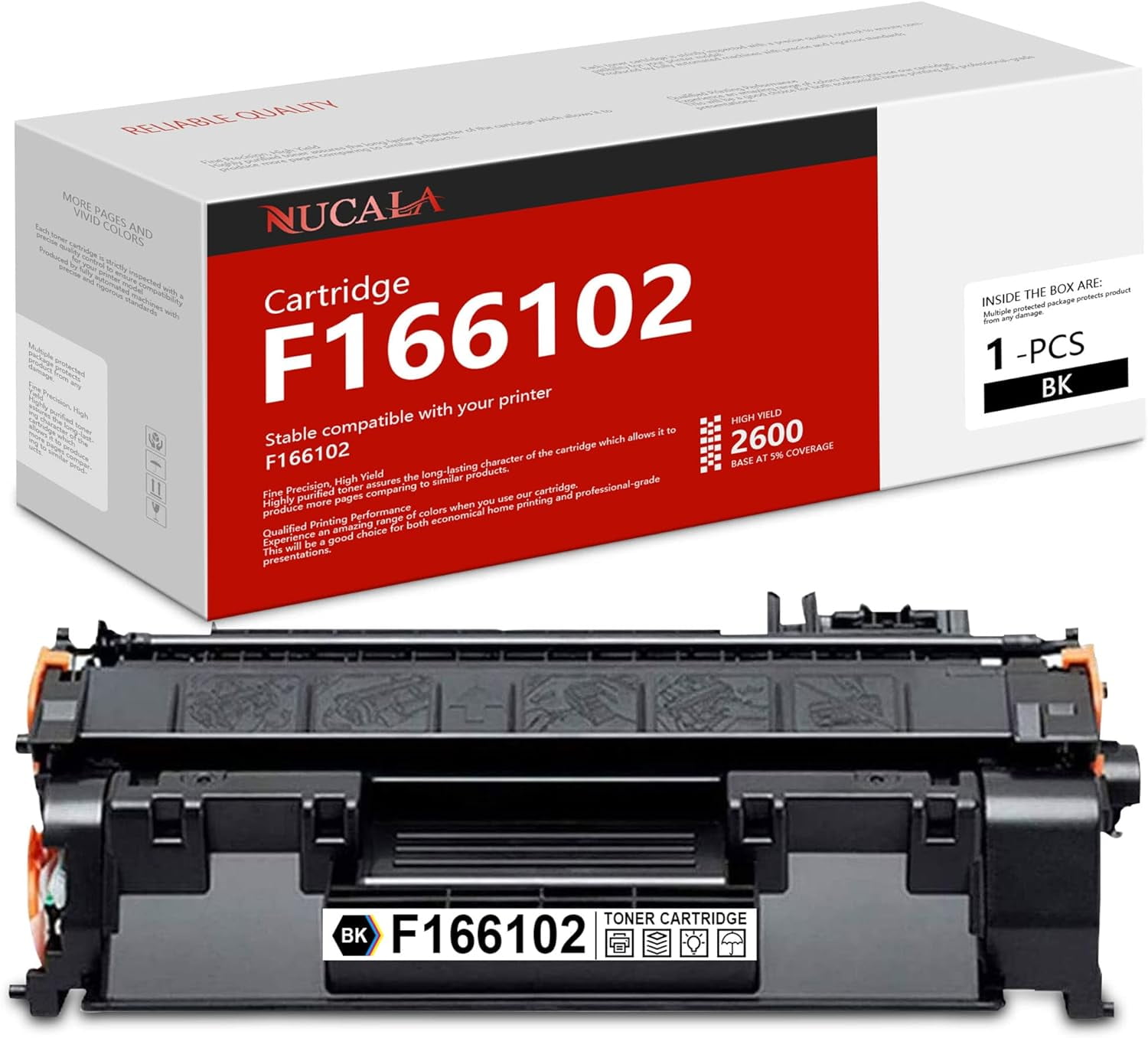 1-Pack F166102 Toner Cartridge Black: F166102 Toner Cartridge
