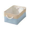 thumbnail image 1 of 1 Pack Fabric Storage Bins Storage Basket Closet Shelf Organizer for Closet Organizing, Decorative Large Linen Closet Organizers and Storage 14.17"x10.24"x6.3", 1 of 5