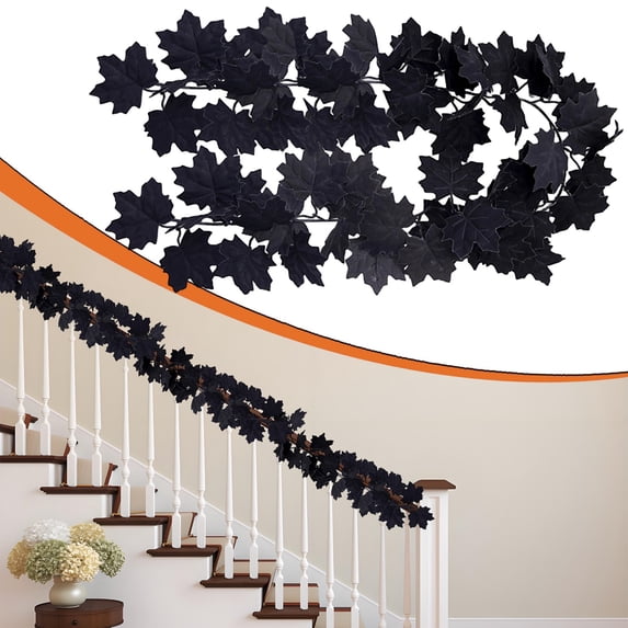 1 Pack Fall Garland Maple Leaf Garland 5.6Ft Fall Maple Leaves Garlands Thanksgiving Indoor Home Decor