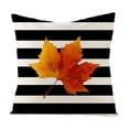 thumbnail image 1 of 1 Pack Fall Pillow Covers Autumn Harvest Theme Pumpkin Maple Leaves Pattern Throw Pillow Covers Cotton Linen Thanksgiving Greetings Cushion Cover Rustic Farmhouse Pillowcase 18"x18", 1 of 8