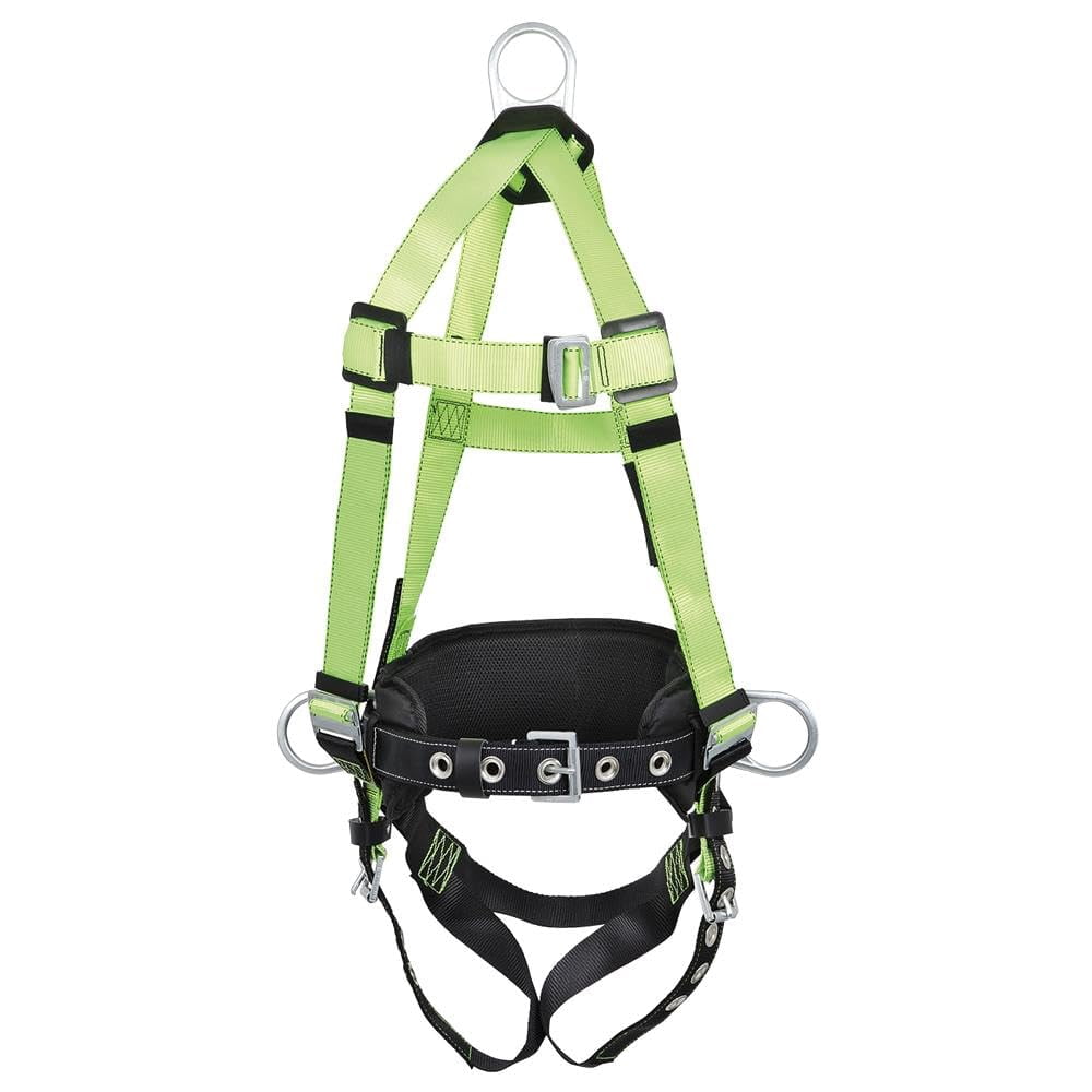 1 Pack Fall Protection Full Body Safety Harness with Positioning Belt ...