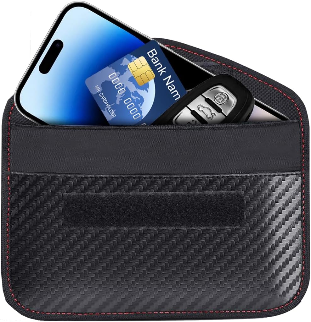 1 Pack Faraday Bag for Key Fob, RFID Signal Blocking Key Fob Protector