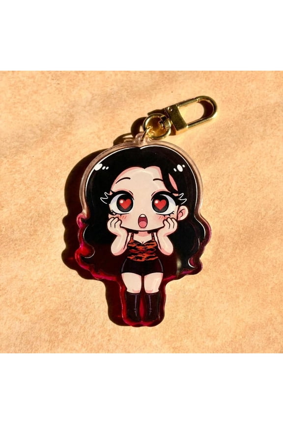 1 Pack Fashion Game Character Acrylic Keychain Charms, Movie Fans Gift