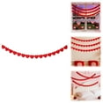 thumbnail image 1 of 1 Pack Felt Heart Valentine’s Day Garland Banner Valentines Day Heart Decorations for Anniversary Wedding Engagement Party Home Office Wall Decorations Supplies, 1 of 8