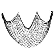 1 Pack Fish Net Decorations, 80x40 Inch Black Fishing Net Decor for Pirate Under The Sea Beach Theme Party, 3mm Thick Natural Cotton Versatile Nautical Netting for Party Wall Table Ceiling Decor