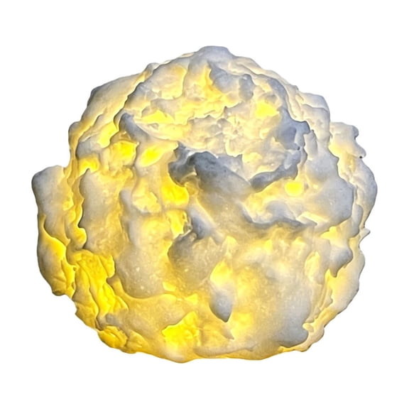 1 Pack Flameless Candles Battery Operated Candles Snow Sphere Candle Paraffin Wax Christmas Tabletop Ornament for Winter Holidays Home Gift Cute Compact Snowball Shape