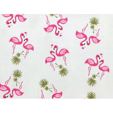1 Pack, Flamingos Cello Roll, 30" x 100' for Gift Packaging, Made in USA