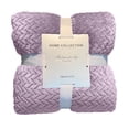 thumbnail image 1 of 1 Pack Fleece Throw Blanket for Couch, 39.37X27.56" Soft Plush Blanket, Super Soft and Warm Fluffy Throw Blanket, Fuzzy Soft Plush Wave Textured Blanket for Sofa Bedroom Living Room, 1 of 5
