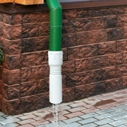 1 Pack Flexible Gutter Downspout Extensions Extendable 80/100mm , Connector Rainwater Drainage