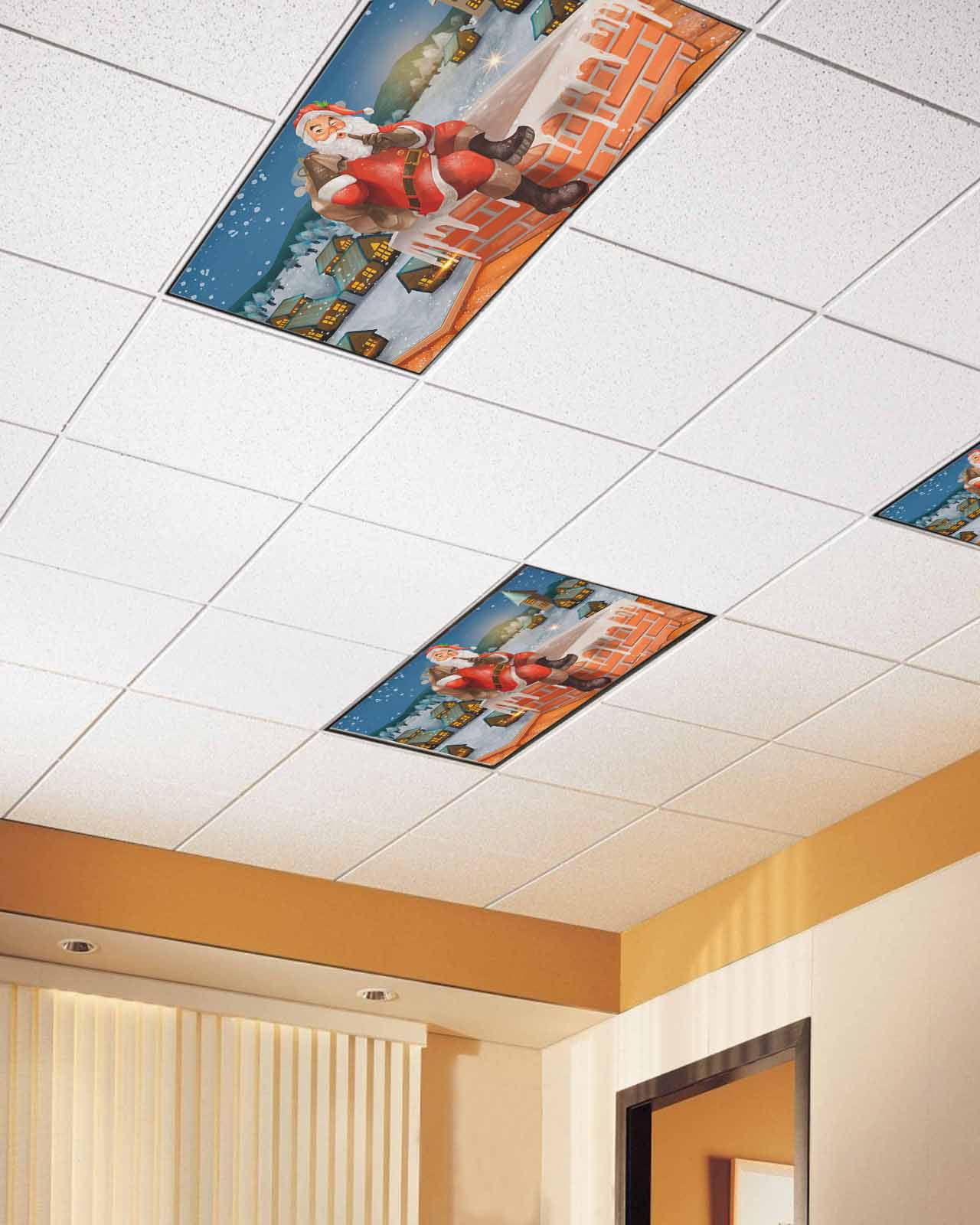 Magnetic Ceiling Light Covers MSINMKOK Nature Mountain Lake Green Trees