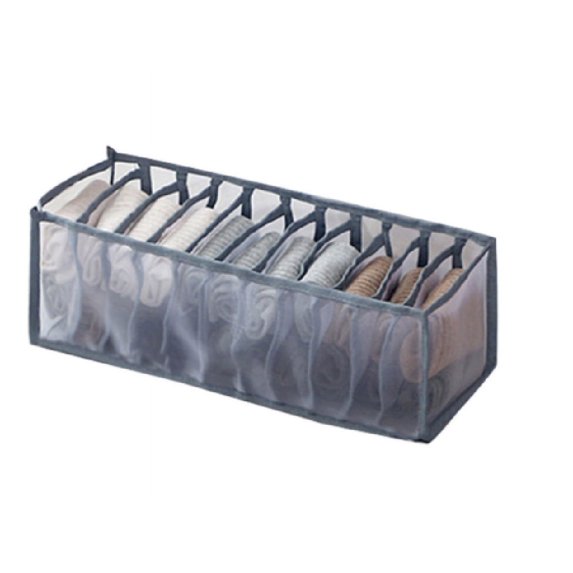 Foldable Drawer Organizer Set, Fabric Closet Storage Box Dividers for Underwear, Bras and Socks, TIKA