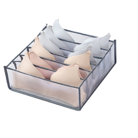 1-Pack Foldable Drawer Organizer Set, Closet Storage Box Dividers for Underwear Bras Socks, Fabric Drawer Bins for Dresser Closet, Space-Saving TIKA