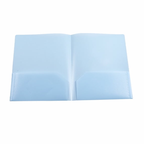1 Pack Folders with 2 Pockets, Pastels Colors, Heavy Duty Pocket Folder, Plastic Folders with Pockets, 2-Pocket Folder with Card Slot, Aesthetic File Folder, Back to School Office Filing Supplies
