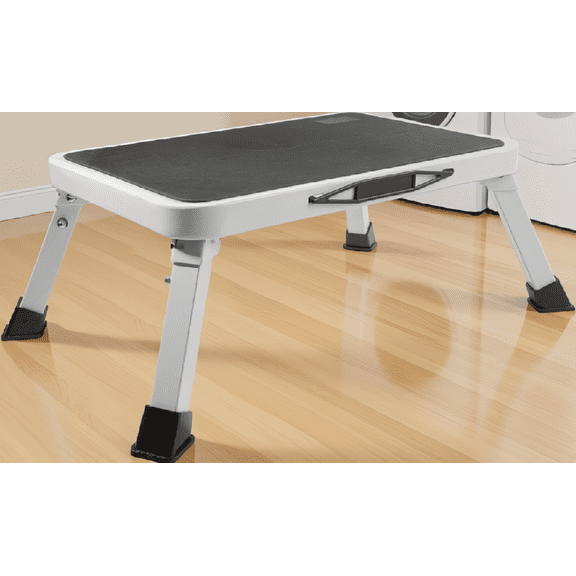 1-Pack Folding RV Step Stool, 500 lbs Capacity, Non-Slip Foldable Step for Camper Trailer Truck SUV