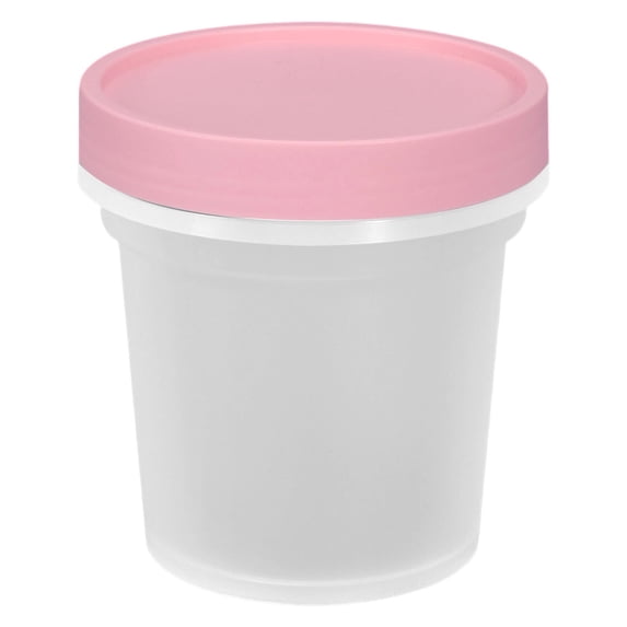 1 Pack Freezer Containers with Screw On Lids, 10.15oz Stackable Reusable Food Storage Container, Airtight Plastic Storage Containers with Twist Top Lids for Food Sauce Jello Soup(I)