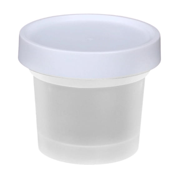 1 Pack Freezer Containers with Screw On Lids, 3.4oz Stackable Reusable Food Storage Container, Airtight Plastic Storage Containers with Twist Top Lids for Food Sauce Jello Soup(B)