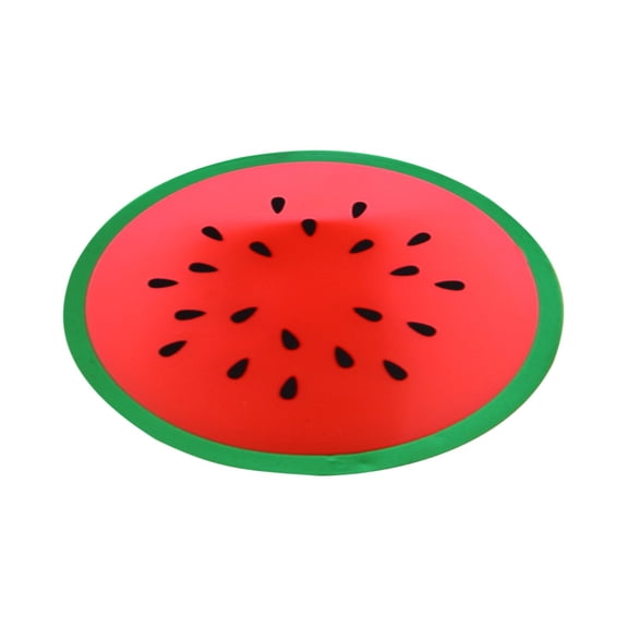 1 Pack Fruit Coaster, 3.5" Non-Slip Car Coaster Heat Insulation Colorful Unique Slice PVC Drink Cup Mat for Drinks, Prevent Furniture and Tabletop Car Decor, Drink Cup Mat Placemat,Watermelon