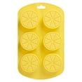 thumbnail image 1 of 1 Pack Fruit Silicone Mold, 7.5-Inch Orange Ice Tray, DIY Candy Chocolate Soap Making Mold, Easy Release Flexible Mold for Baking Decorations, 1 of 4