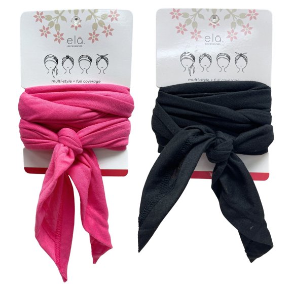 1 Pack Full Coverage Headwrap with Stretch Fit Versatile Styling Lightweight Polyester Fabric for Daily Wear Exercise Travel and Hair Protection, Pink