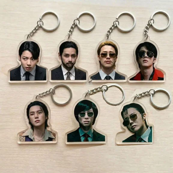 1 Pack Funny Meme 2.0 MV Graphic Acrylic Keychain