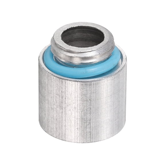 1-Pack G1/4" Male to Female Extender Fitting 15mm Extender Adapter with O-Ring - Durable Aluminum Hard Tubing Compression Fitting for PC Water Cooling System, Silver