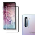 thumbnail image 1 of [1 Pack] Galaxy Note 10 6.3" Tempered Glass Screen Protector & Camera Lens Protector, Allytech Full Coverage HD Clear Support Fingerprint Sensor Bubble Free Anti-Scratch for Samsung Galaxy Note 10, 1 of 7