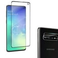 thumbnail image 1 of [1 Pack] Galaxy S10 6.1" Screen Protector & Camera Lens Protector, Allytech HD Clear Bubble Free Full Coverage Support Fingerprint Sensor Anti- Scratch Tempered Glass for Samsung Galaxy S10, 1 of 7