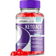 (1 Pack) Genix Lab Keto ACV Gummies - Apple Cider Vinegar Supplement for Weight Loss - Energy & Focus Boosting Dietary Supplements for Weight Management & Metabolism - Fat Burn - 60 Gummies