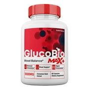 1 Pack GlucoBio Max + Blood Support Capsules, 2x Stronger Formula, GlucoBio Max+ Capsules Blood Support, 1 Month Supply