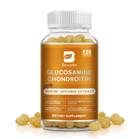 Triple Strength Glucosamine Chondroitin Joint Health Dietary Supplement Capsule, 120 Count