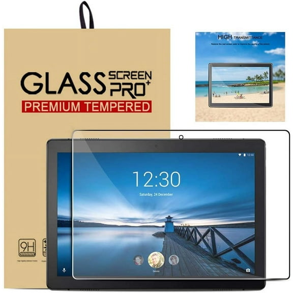 [1 Pack]Goldcherry Screen Protector Compatible for Lenovo Tab M10/Lenovo TB-X605F Tablet, Anti-Scratch/Bubble-Free/High Definition/ 9H Hardness Tempered Glass Film Fit Lenovo Tab M10 2018 Released