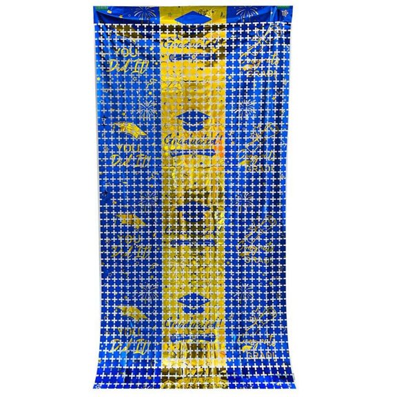 1 Pack Graduation Curtain 2x1M 2025 Graduation Party Decorations Curtain Photo Booth Backdrop for Graduation Prom High School University Party Supplies