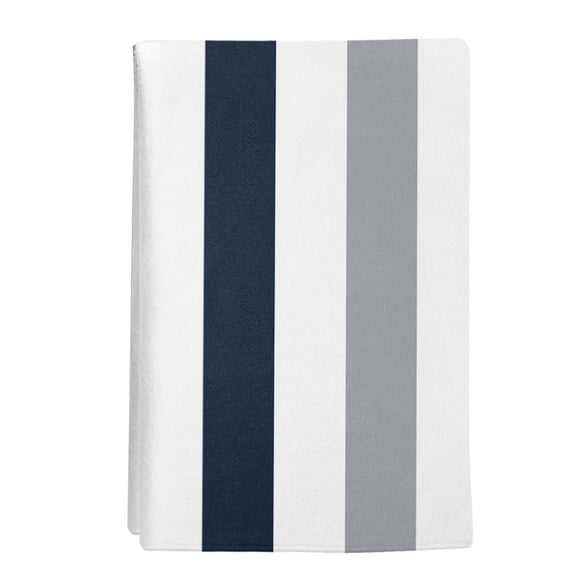 1 Pack Gray Navy Blue Striped Kitchen Towels Modern Abstract Decorative Dish Towel Sets Absorbent Quick Dry Hand Cloths Tea Towels for Cooking Baking Farmhouse Gifts 18x28in