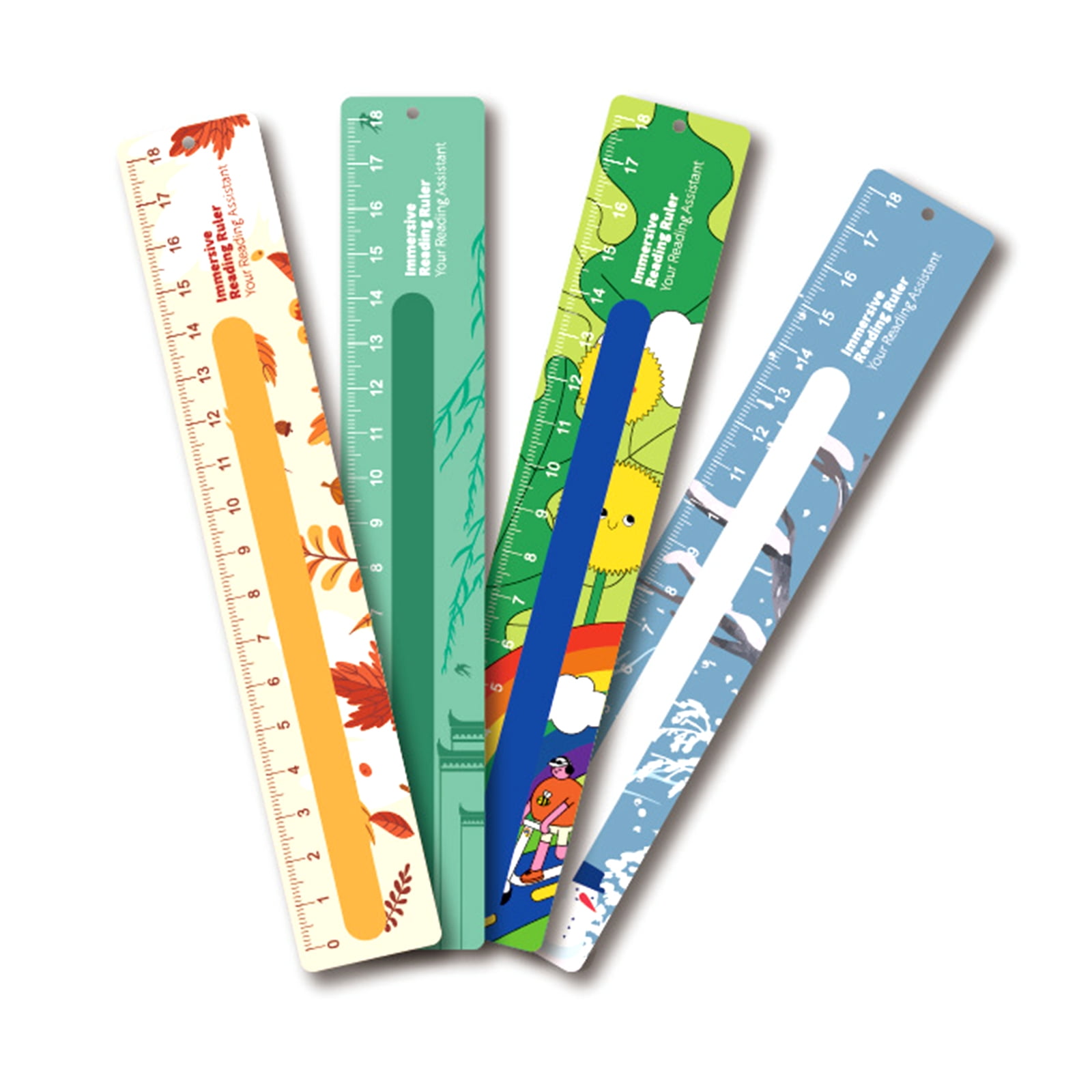 1 Pack Guided Reading Strips Highlight Strips Dyslexia Tools Colored ...