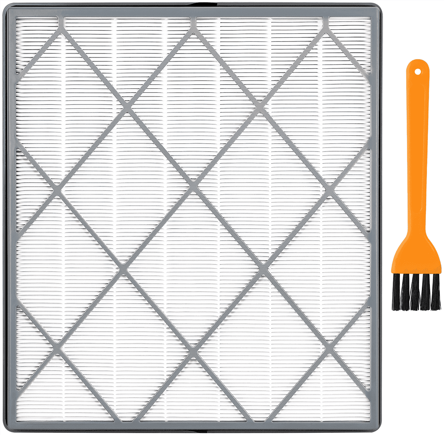 1 pack HE402 Replacement Filter for Shark 4 Fan Air Purifier, Compatible with Shark HE402 HE401 HE4FKPET HEPA Filters, Grey