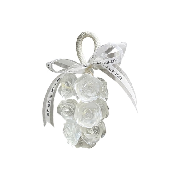 1 Pack Handmade Crystal Rose Scented Soap Bouquet, Crystal Rose Soap on a Rope for Washing Hands and Fresh Air, Exquisite Home Decor and Gift Choice for Bathroom & Holiday