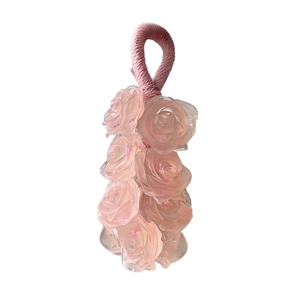 1 Pack Handmade Crystal Rose Scented Soap Bouquet, Crystal Rose Soap on a Rope for Washing Hands and Fresh Air, Exquisite Home Decor and Gift Choice for Bathroom & Holiday