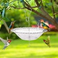 thumbnail image 1 of 1 Pack Hanging Bird Baths and Feeders for Outdoors, Plastic Bird Bath Bowl & Hanging Feeder for Garden Yard Decor,Nature Blue, 1 of 8